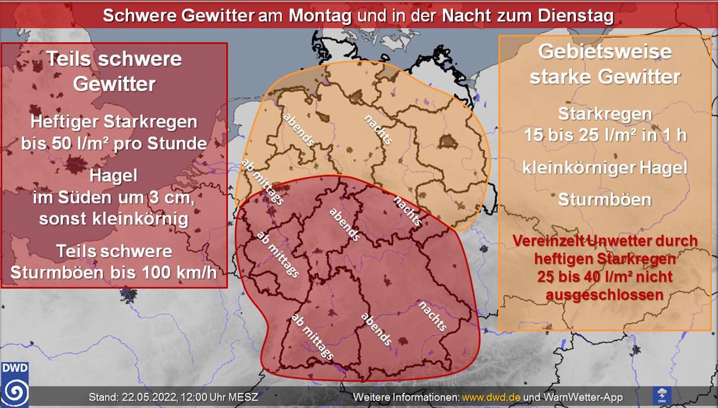 Vor-Warnung: der DWD hat eine Vorwarnung für den kommenden Montag  eine Unwetterwarnung herausgegeben. Wir halten Euch auf dem Laufenden. Bleibt bitte alle Gesund! 
👩‍🚒 Gott zur Ehr, dem Nächsten zur Wehr! 🚒
👨‍🚒👨‍🚒👨‍🚒 Wir sind für Euch da — 24 Stunden — an 365 Tagen 👨‍🚒👨‍🚒👨‍🚒

#wirfüreuch#wirfuerabtswind #findedeinfeuer #feuerwehrabtswind #feuerwehrinbayern #jugendfeuerwehrabtswind #jugendfeuerwehr #frauenzurfeuerwehr #frauenindiefeuerwehr #helfenkannjeder #gaffengehtgarnicht #teamwork #einsatz #blaulicht #feuerwehr #abtswind #notruf112 #112 #freiwilligefeuerwehr #ehrenamt #kameradschaft #freunde #rettenlöschenbergenschützen💪🏼🚒🚨 #gottzurehrdemnächstenzurwehr